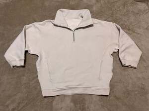 Lululemon Thick Fleece Half-Zip Pullover White Opal Cozy Soft Jacket Size M/L